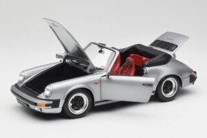 Porsche 911 930 Carrera 3.2 Kabriolet Šedá Metalíza Minichamps 1:18 100063034 Kov – obrázok 2 z 8