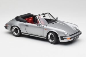 Porsche 911 930 Carrera 3.2 Kabriolet Šedá Metalíza Minichamps 1:18 100063034 Kov – obrázok 6 z 8