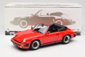 Porsche 911 930 Carrera 3.2 Cabriolet Guards Red Minichamps 1:18 110063030 Kov – obrázok 8 z 8