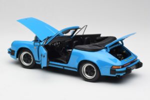 Porsche 911 930 Carrera Kabriolet Modrý Minichamps 1:18 100063032 Kov – obrázok 5 z 8