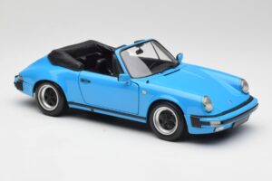 Porsche 911 930 Carrera Kabriolet Modrý Minichamps 1:18 100063032 Kov – obrázok 6 z 8