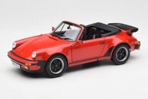 Porsche 911 930 Turbo Kabriolet Červený Norev 1:18 187664 Kov