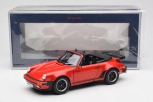 Porsche 911 930 Turbo Kabriolet Červený Norev 1:18 187664 Kov – obrázok 8 z 8