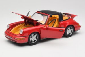 Porsche 911 964 Carrera 2 Targa Červený Anson 1:18 30305-W Kov – obrázok 2 z 8
