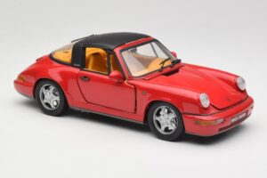 Porsche 911 964 Carrera 2 Targa Červený Anson 1:18 30305-W Kov – obrázok 6 z 8