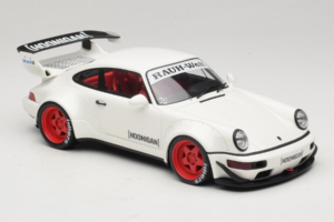Porsche 911 964 RWB Hoonigan Biely GT Spirit 1:18 GT732 Živica – obrázok 4 z 6