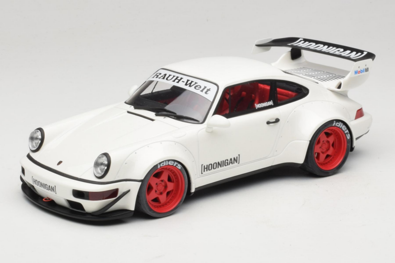 Porsche 911 964 RWB Hoonigan Biely GT Spirit 1:18 GT732 Živica