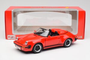 Porsche 911 964 Speedster Červený Maisto 1:18 37800-M2 Kov – obrázok 8 z 8