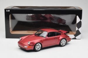 Porsche 911 964 Turbo Červený Minichamps 1:18 155069102 Kov – obrázok 6 z 6