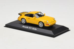 Porsche 911 964 Turbo Žltý MaxiChamps 1:43 940069104 Kov – obrázok 3 z 4