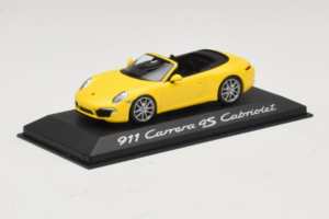 Porsche 911 991 Carrera 4S Kabriolet Žltý Minichamps 1:43 WAP0201120C Kov – obrázok 2 z 5