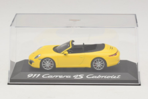 Porsche 911 991 Carrera 4S Kabriolet Žltý Minichamps 1:43 WAP0201120C Kov – obrázok 4 z 5