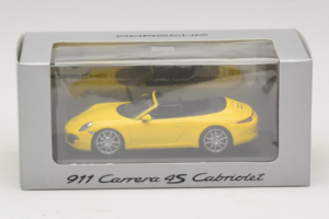 Porsche 911 991 Carrera 4S Kabriolet Žltý Minichamps 1:43 WAP0201120C Kov – obrázok 5 z 5