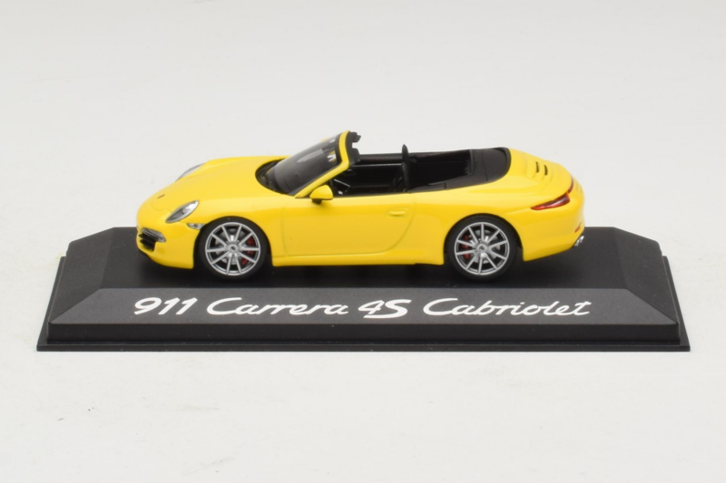 Porsche 911 991 Carrera 4S Kabriolet Žltý Minichamps 1:43 WAP0201120C Kov