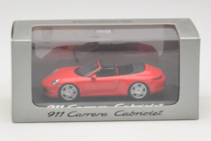 Porsche 911 991 Carrera Kabriolet Červený Minichamps 1:43 WAP0200120C Kov – obrázok 4 z 4