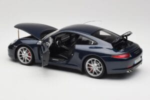 Porsche 911 991 Carrera S Blue Metallic Minichamps 1:18 WAP0210200C Kov – obrázok 5 z 8