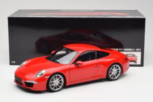 Porsche 911 991 Carrera S Guards Červený Minichamps 1:18 100061020 Kov – obrázok 8 z 8