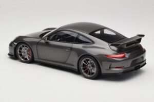 Porsche 911 991 GT3 Grey Metallic Minichamps 1:18 110062720 Kov – obrázok 7 z 8
