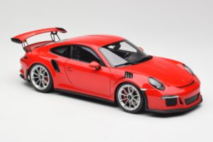 Porsche 911 991 GT3 RS Guards Červený Strieborné Kolesá AUTOart 1:18 78165 Kov – obrázok 6 z 8