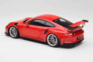 Porsche 911 991 GT3 RS Guards Červený Strieborné Kolesá AUTOart 1:18 78165 Kov – obrázok 7 z 8