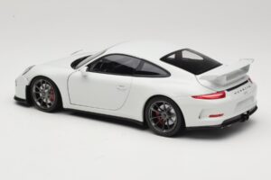 Porsche 911 991 GT3 Biely So Striebornými Kolesami Minichamps 1:18 113062721 Kov – obrázok 7 z 8