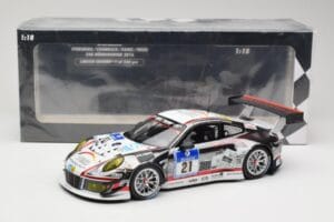 Porsche 911 991.1 GT3 R #21 WTM Racing J. Stursberg / V. Krumbach 24h Nurburgring 2016 Minichamps 1:18 155166021 Kov – obrázok 6 z 6