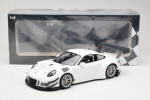 Porsche 911 991.1 GT3 R Biely So Striebornými Kolesami Minichamps 1:18 153166000 Kov – obrázok 6 z 6