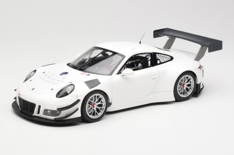 Porsche 911 991.1 GT3 R Biely So Striebornými Kolesami Minichamps 1:18 153166000 Kov