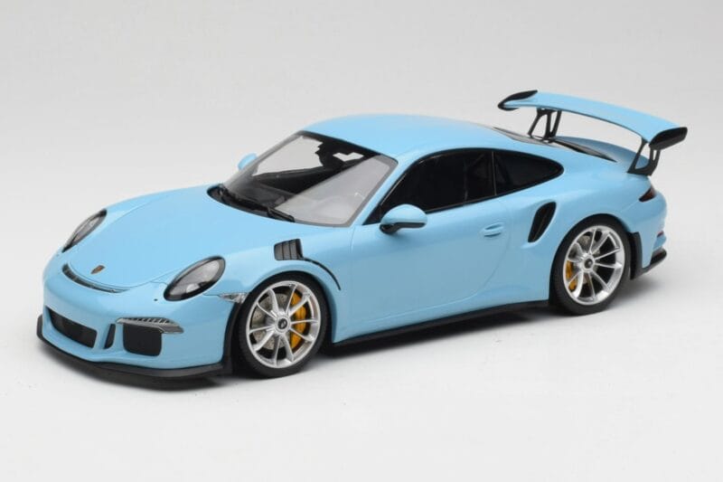 Porsche 911 991.1 GT3 RS Modrý Matné Ráfiky Minichamps 1:18 153066235 Kov