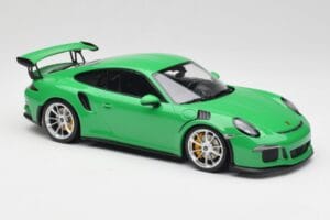 Porsche 911 991.1 GT3 RS Lizard Zelený & Strieborné Kolesá Minichamps 1:18 153066229 Kov – obrázok 4 z 6