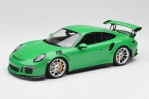 Porsche 911 991.1 GT3 RS Lizard Zelený & Strieborné Kolesá Minichamps 1:18 153066229 Kov