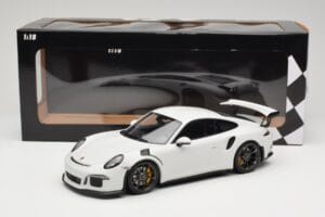 Porsche 911 991.1 GT3 RS Biely Čierne Ráfiky Minichamps 1:18 153066224 Kov – obrázok 6 z 6