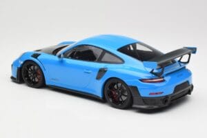 Porsche 911 991.2 GT2 RS Modrý s Čiernymi Kolesami Minichamps 1:18 155068308 Kov – obrázok 5 z 6