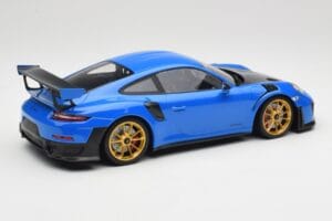Porsche 911 991.2 GT2 RS Modrý so Zlatými Kolesami Minichamps 1:18 155068302 Kov – obrázok 2 z 6