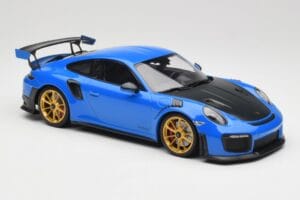 Porsche 911 991.2 GT2 RS Modrý so Zlatými Kolesami Minichamps 1:18 155068302 Kov – obrázok 4 z 6