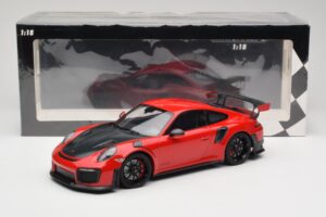 Porsche 911 GT2 RS 991.2 Červená Čierne Kolesá Minichamps 1:18 155968307 Kov – obrázok 6 z 6