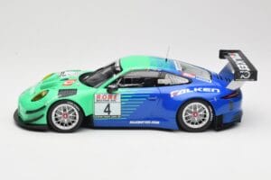 Porsche 911 991.2 GT3 R #4 Falken K. Bachler / M. Ragginger VLN Winner Round 6 2018 Minichamps 1:18 153186994 Kov – obrázok 3 z 6