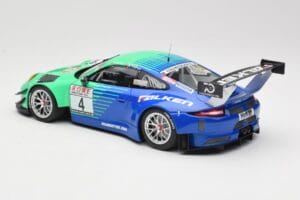 Porsche 911 991.2 GT3 R #4 Falken K. Bachler / M. Ragginger VLN Winner Round 6 2018 Minichamps 1:18 153186994 Kov – obrázok 5 z 6