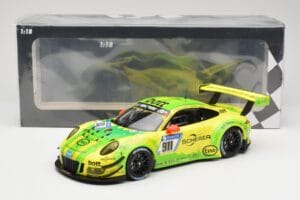 Porsche 911 991.2 GT3 R #911 Manthey Racing R. Dumas / F. Makowiecki 24 Hours of Nurburgring 2017 Minichamps 1:18 155176911 K – obrázok 6 z 6