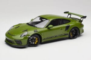 Porsche 911 991.2 GT3 RS Lizard Zelený S Čiernymi Kolesami Minichamps 1:18 155068233 Kov
