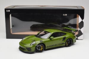Porsche 911 991.2 GT3 RS Lizard Zelený S Čiernymi Kolesami Minichamps 1:18 155068233 Kov – obrázok 6 z 6