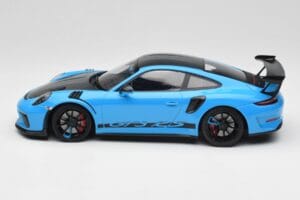 Porsche 911 991.2 GT3 RS Miami Modrý Weissach Package & Čierne Magnéziové Kolesá Minichamps 1:18 153068231 Kov – obrázok 3 z 6