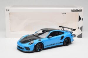 Porsche 911 991.2 GT3 RS Miami Modrý Weissach Package & Čierne Magnéziové Kolesá Minichamps 1:18 153068231 Kov – obrázok 6 z 6