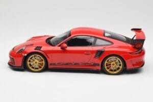 Porsche 911 991.2 GT3 RS Červený so Zlatými Kolesami Minichamps 1:18 155068220 Kov – obrázok 3 z 6