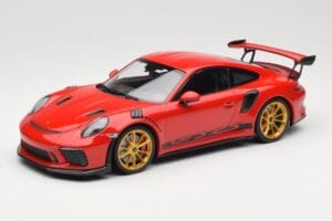 Porsche 911 991.2 GT3 RS Červený so Zlatými Kolesami Minichamps 1:18 155068220 Kov