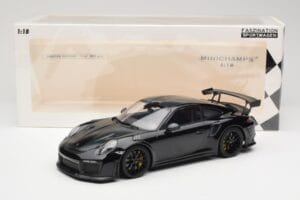 Porsche 911 991.2 GT3 RS Weissach Package Čierny S Čiernymi Kolesami Minichamps 1:18 153068321 Kov – obrázok 6 z 6