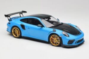 Porsche 911 991.2 GT3 RS Weissach Package Modrý & Zlaté Kolesá Minichamps 1:18 153068232 Kov – obrázok 4 z 6