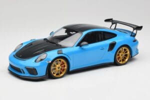 Porsche 911 991.2 GT3 RS Weissach Package Modrý & Zlaté Kolesá Minichamps 1:18 153068232 Kov