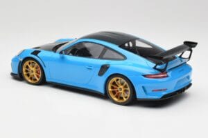 Porsche 911 991.2 GT3 RS Weissach Package Modrý & Zlaté Kolesá Minichamps 1:18 153068232 Kov – obrázok 5 z 6