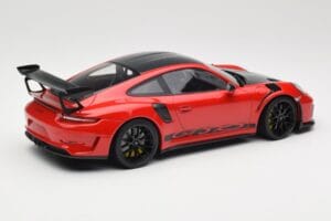 Porsche 911 991.2 GT3 RS Weissach Package Guards Red Čierne Ráfiky Minichamps 1:18 153068223 Kov – obrázok 2 z 6